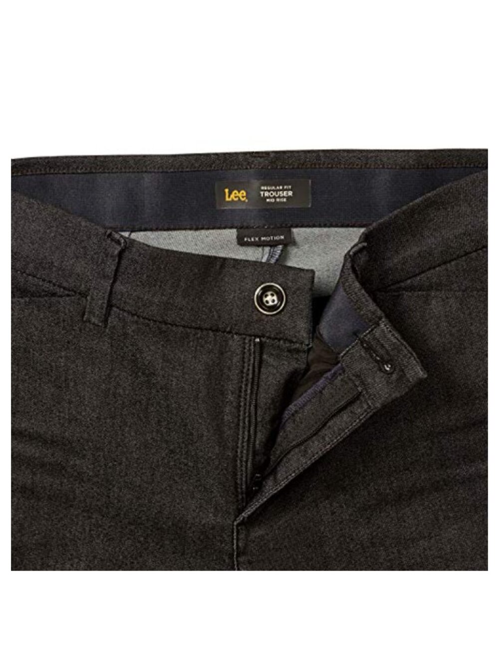 Plus Size Flex Motion Regular Fit Trouser Pants, Non-Binding Waistband, Slant - Picture 3 of 5